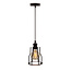 Hanglamp Diego incl. 5W spiraal lamp, amber glas, 1800K, Ø95