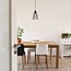 Hanglamp Diego incl. 5W spiraal lamp, amber glas, 1800K, Ø95