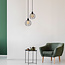 Suspension Hugo incl. ampoule spirale 5W, verre ambré, 1800K, Ø95