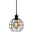 Suspension Hugo incl. ampoule spirale 5W, verre ambré, 1800K, Ø95