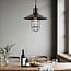 Industriële hanglamp Kiev van zwart staal