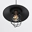 Industriële hanglamp Kiev van zwart staal