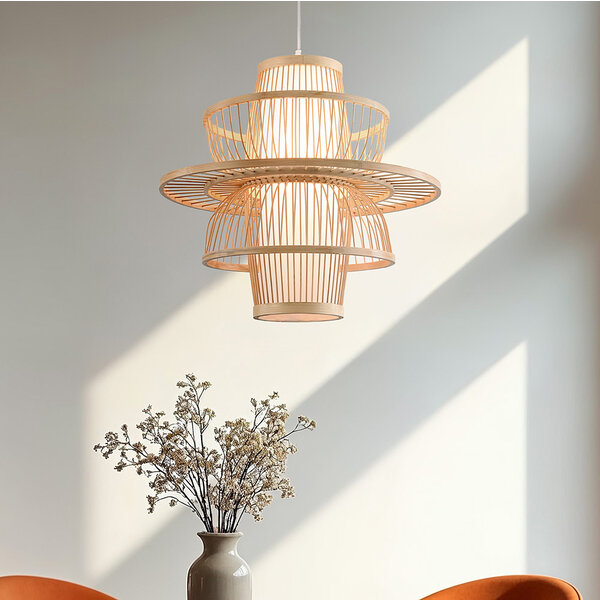 Hanglamp Kyoto van bamboe