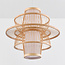 Lampe suspendue rurale en couches de bambou - Kyoto