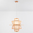 Lampe suspendue rurale en couches de bambou - Kyoto