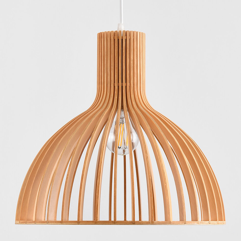 Houten hanglamp – Bali