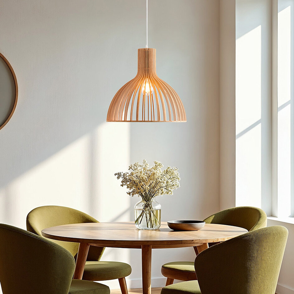 Houten hanglamp – Bali