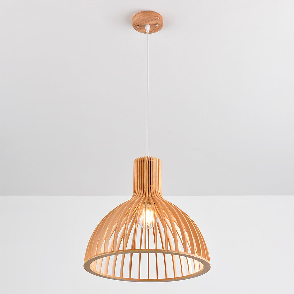Houten hanglamp – Bali