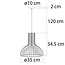 Lampe suspendue de style rustique en bois naturel - Bali