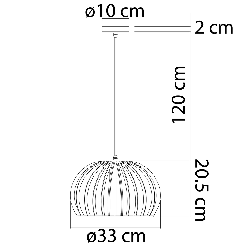 Suspension Jakarta en bois