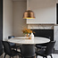 Moderne hanglamp zwart met goudkleurige binnenzijde – New York