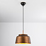 Moderne hanglamp zwart met goudkleurige binnenzijde – New York