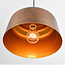 Moderne hanglamp zwart met goudkleurige binnenzijde – New York