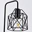 Lampe de table industrielle Peru en métal noir