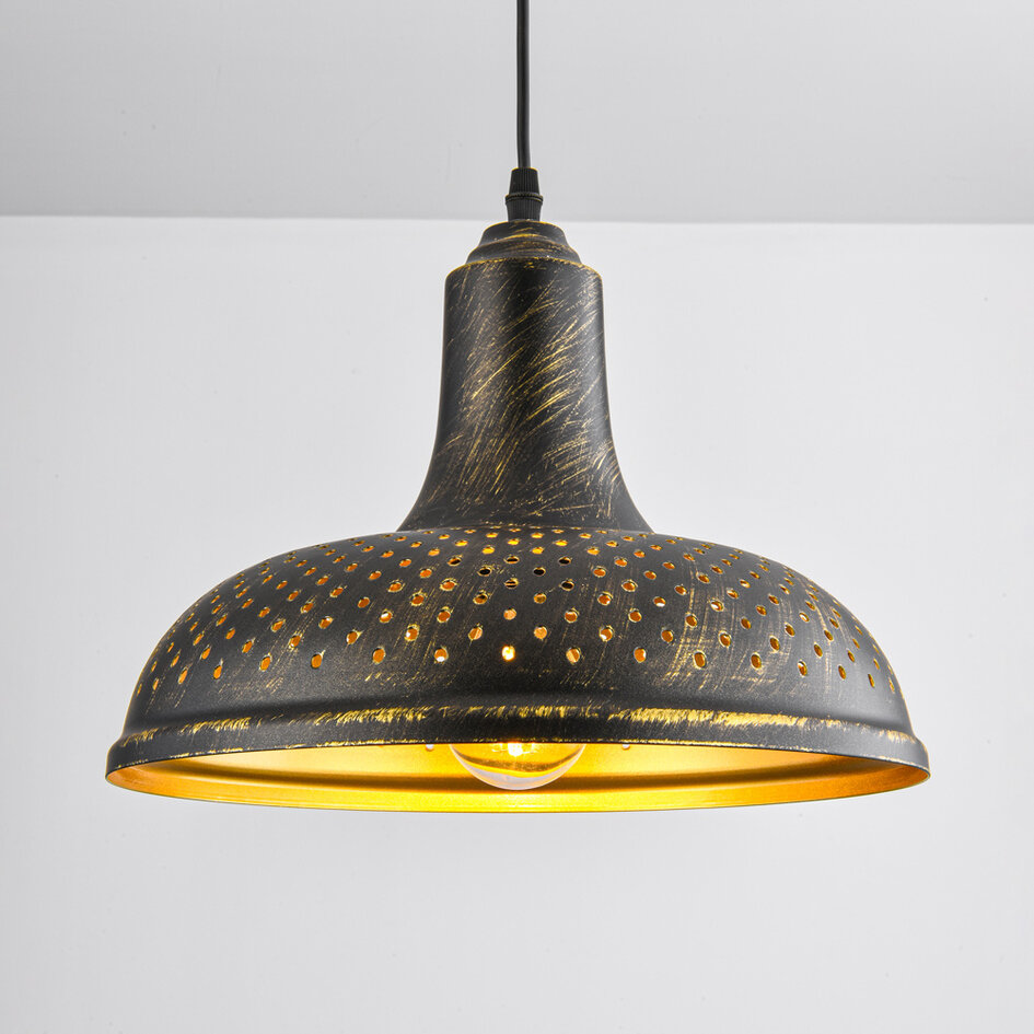 Lampe suspendue industrielle bronze - Marrakech