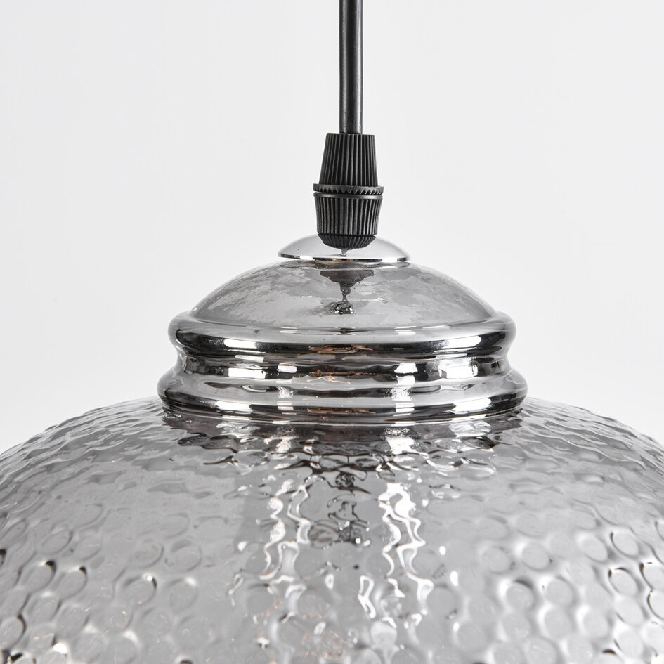 Lampe suspendue design avec verre fumé - Shanghai