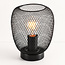 Lampe de table industrielle noire avec construction en métal - Prison