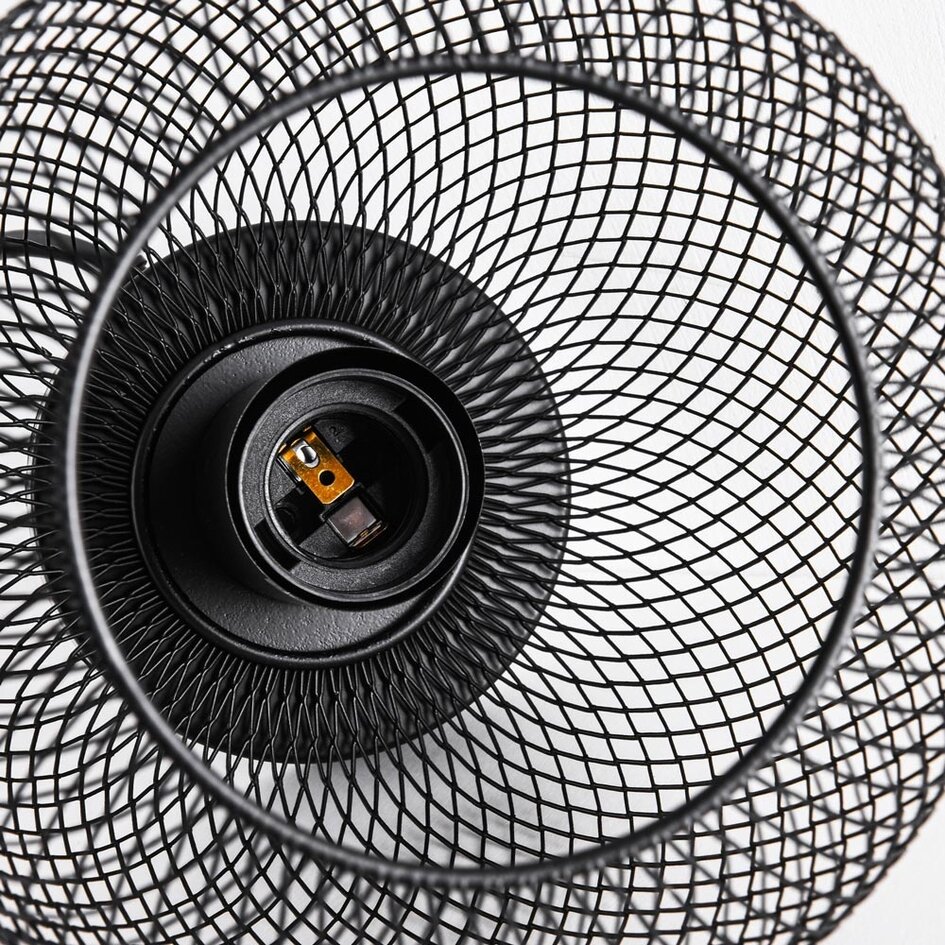 Industriële zwarte tafellamp met metalen constructie - Prison