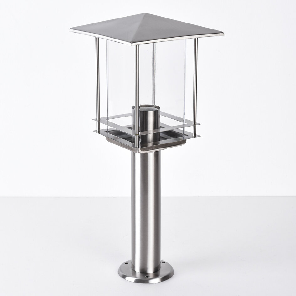 Klassieke buitenlamp Rocco RVS, 45 cm