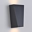 Applique 2 lumières Luisa - inox noir