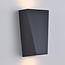 RVS moderne wandlamp zwart 2-lichts - Luisa