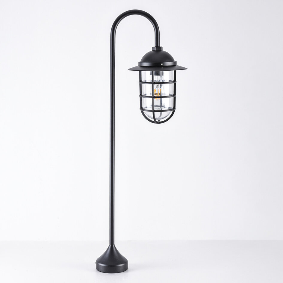 Landelijke staande buitenlamp Dave - zwart