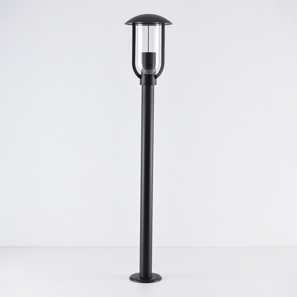 Lampadaire rural noire Alessandro, 80cm