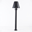 Lampadaire moderne Bruno noire, 80 cm