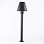 Lampe d'extérieur sur pied Bruno noire - 80 cm