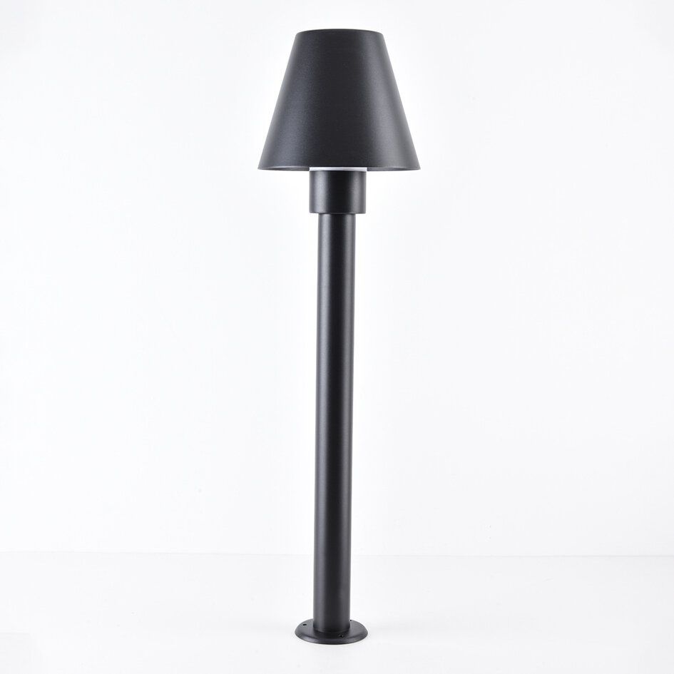 Lampe d'extérieur sur pied Bruno noire - 80 cm