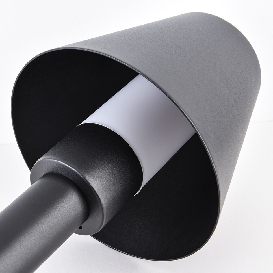 Moderne buitenlamp Bruno zwart, 80 cm