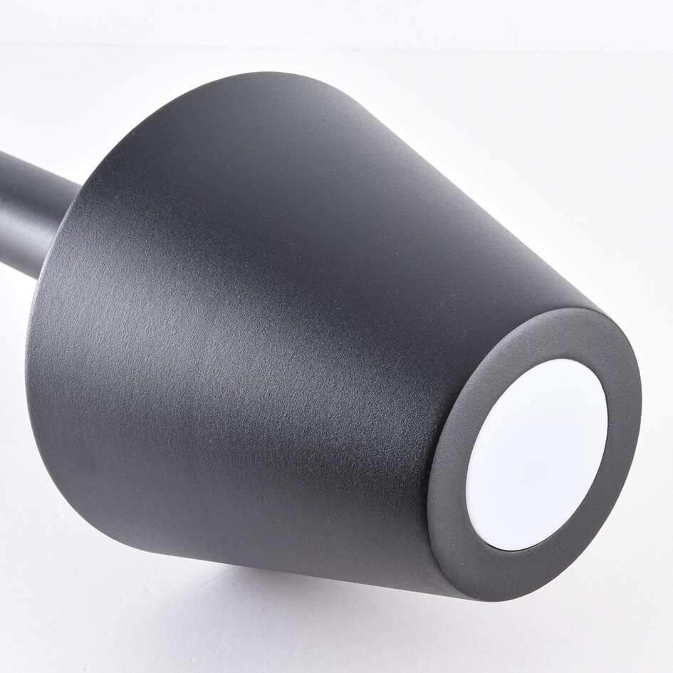 Lampadaire moderne Bruno noire, 80 cm