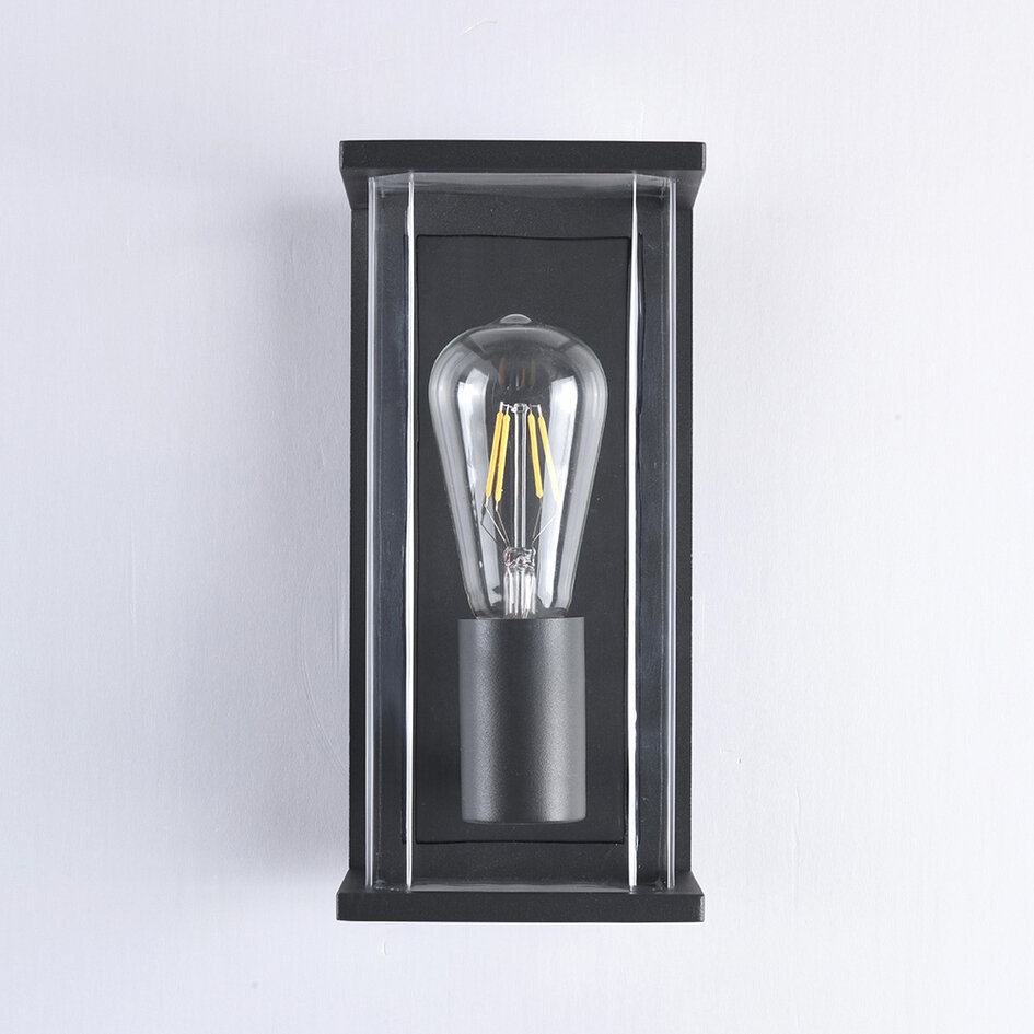 Moderne buitenwandlamp Flavio IP44 - antraciet