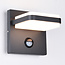 Wandlamp met sensor Stefano - antraciet