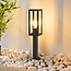 Lampe d'extérieur sur pied Alessio en acier inoxydable et verre - 50 cm