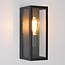 Applique extérieure Filippo - inox noir avec verre