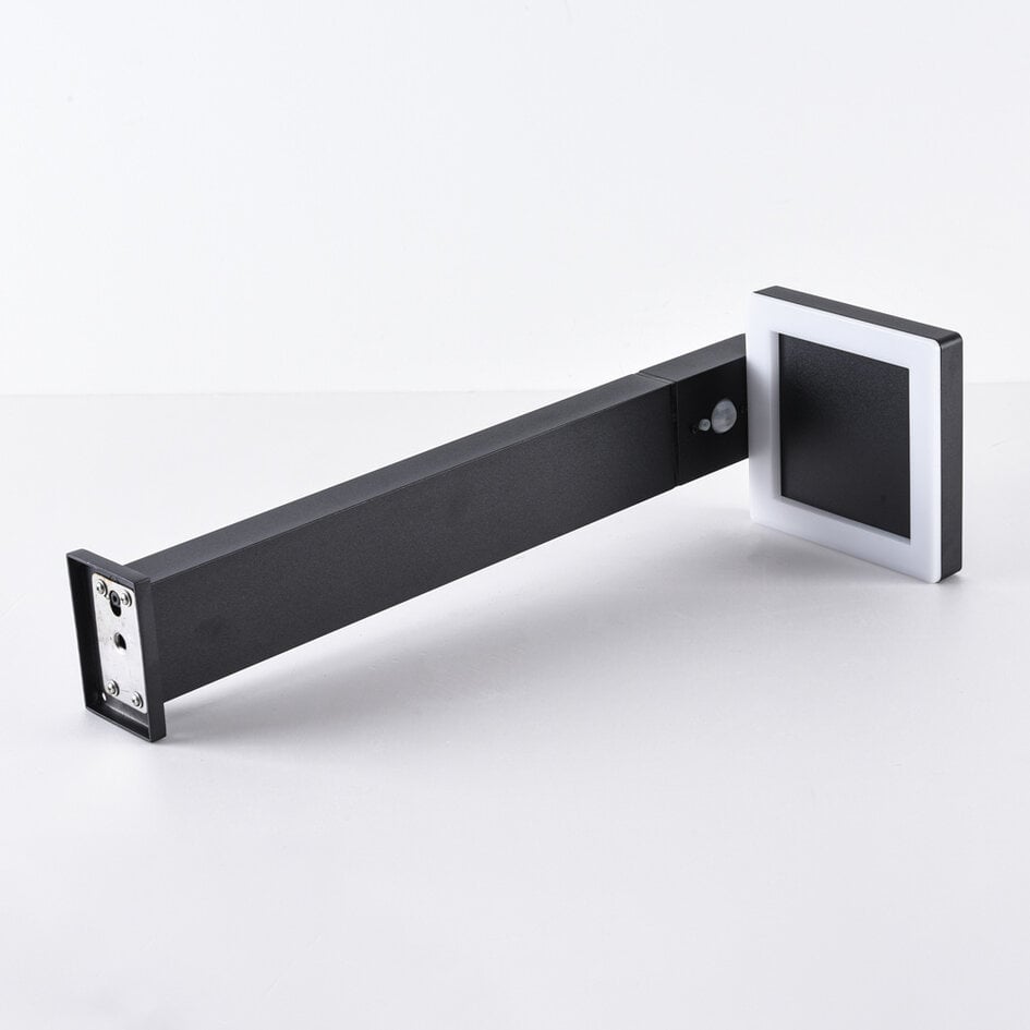 Lampe d'extérieur solaire sur pied Paulo à détecteur, noir, 50 cm