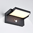 Kantelbare solar wandlamp Berlin met sensor en stelknop
