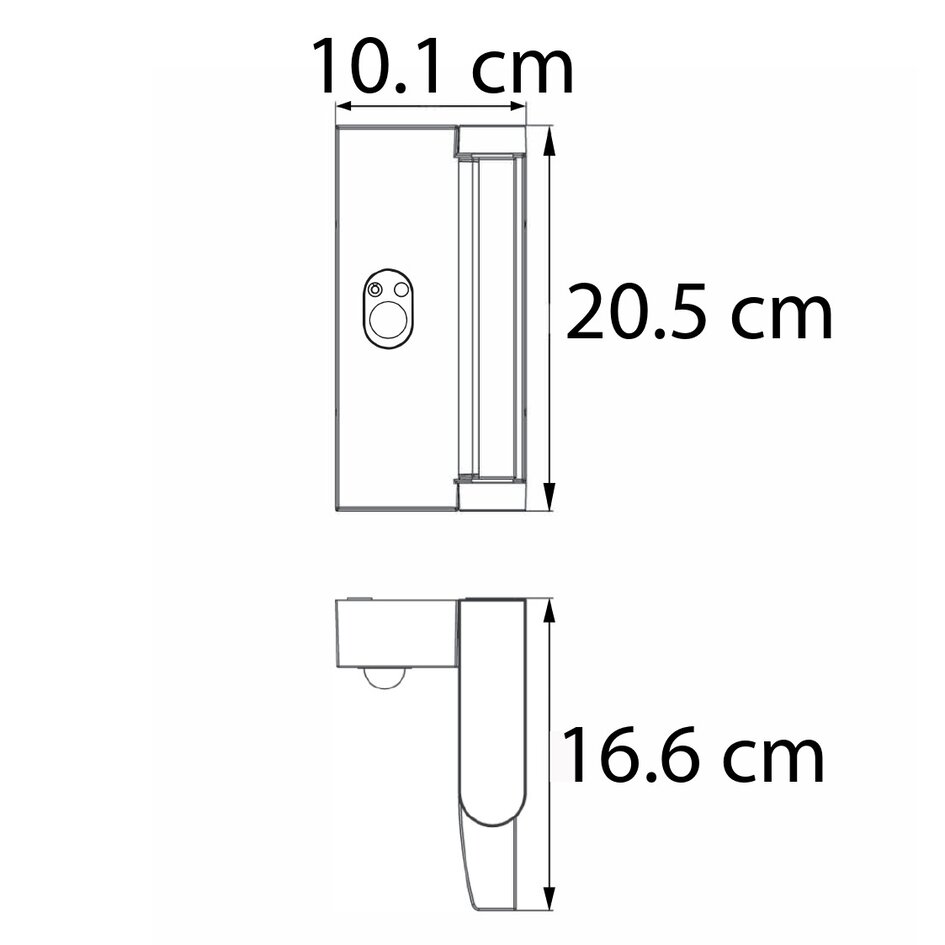 Kantelbare solar wandlamp Berlin met sensor en stelknop