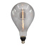 E27 filamentlamp LED dimbaar 7 watt smoke glas 160 mm