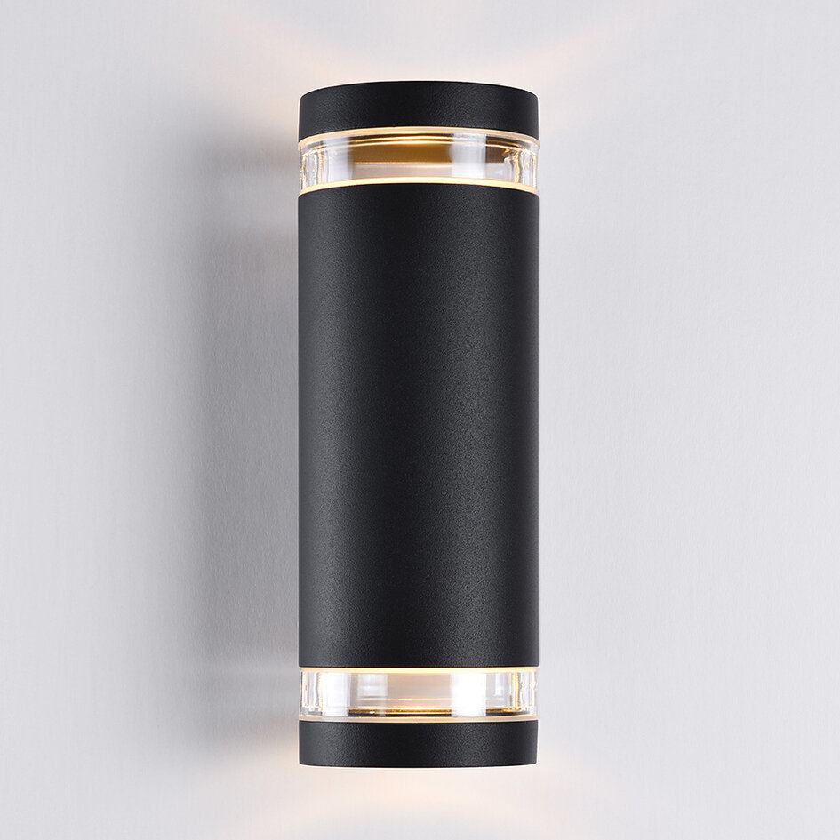 Applique extérieur Showman 2 lumières - noire