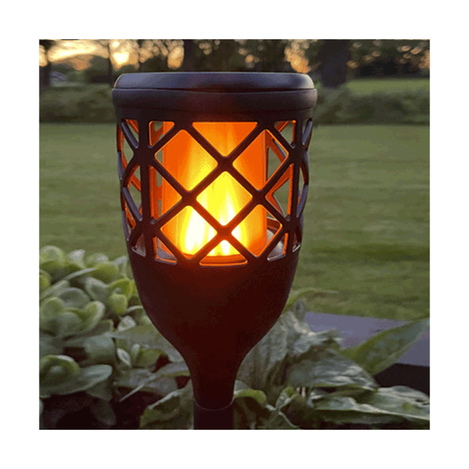 Lampe de table solaire 2W avec effet de flamme