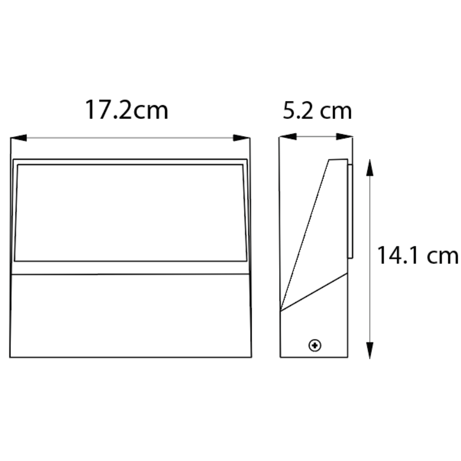 Applique extérieur Argento - anthracite