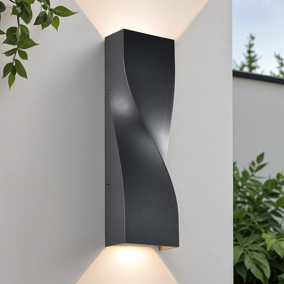 Applique industrielle d'extérieur Aurelia - anthracite
