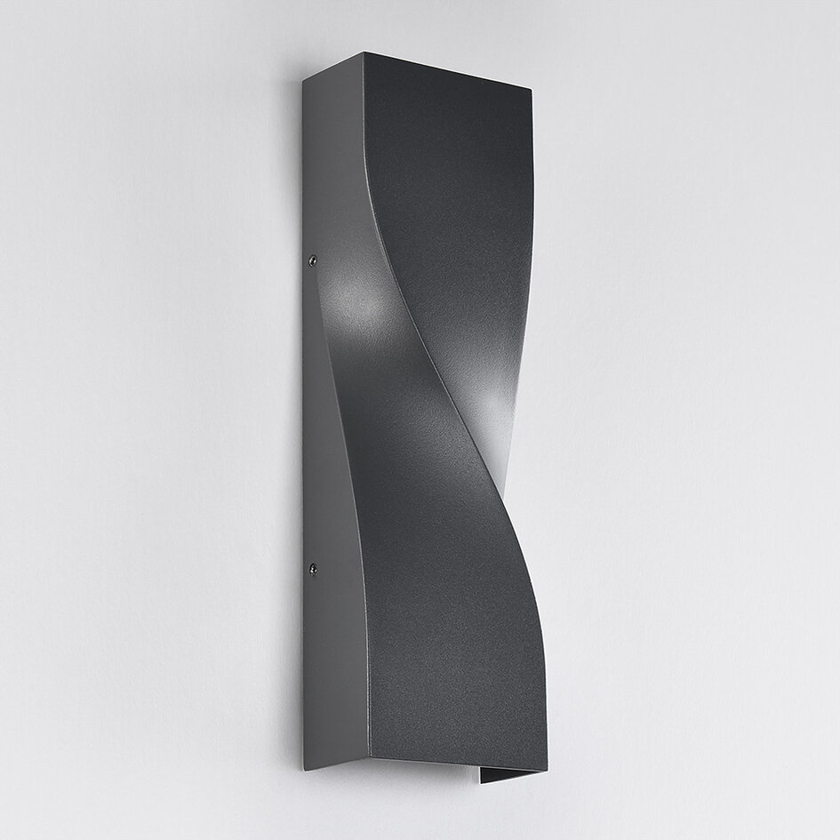 Industriële wandlamp buiten Aurelia - antraciet