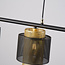 Lampe suspendue Jennifer - noir avec or