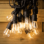 Solar lichtsnoer 15 meter 15 lampjes met hangende fitting, 3W zonnepaneel