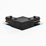 Connecteur à 90 degrés pour rail monophasé, noir