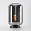 Lampe de table moderne en verre noir avec verre fumé - Solo