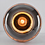 Lampe de table moderne en verre noir avec verre fumé - Solo